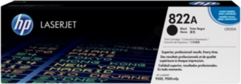 822A Toner Svart