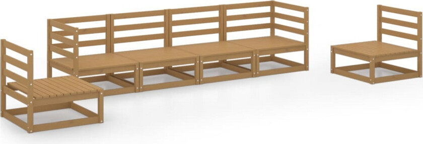 Hagesofagruppe 6 deler honningbrun heltre furu