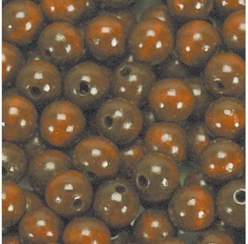 Træperler 8mm 1000 stk brun