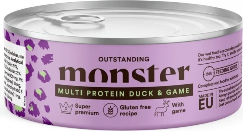 Monster Cat Adult Duck & Game 100 g