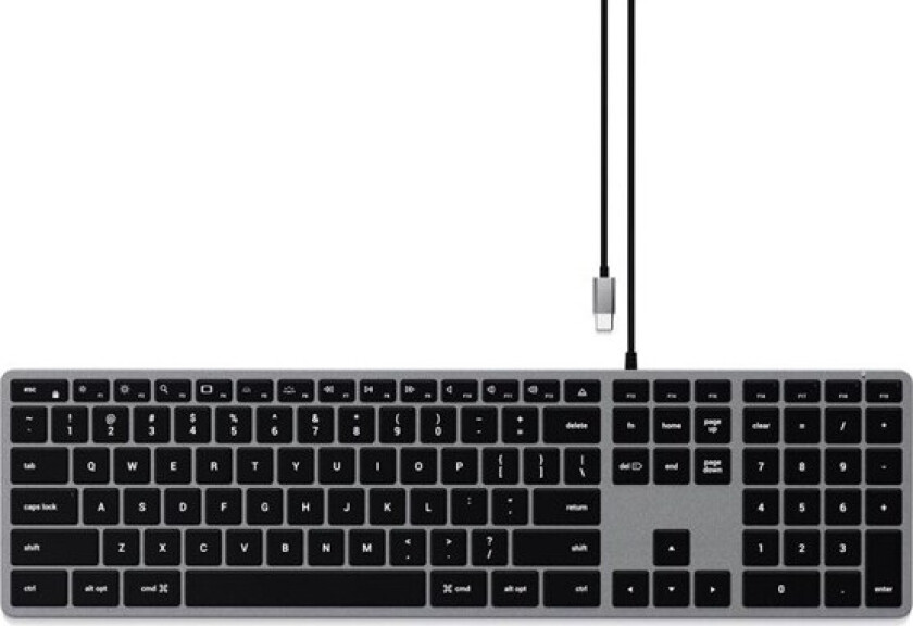 Slim W3 Backlit (US Layout Keyboard) - Amerikansk Engelsk