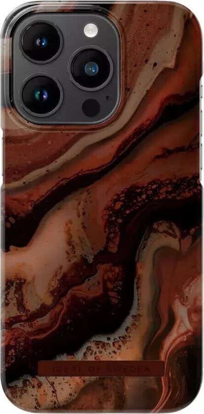 IDEAL OF SWEDEN IDEAL FASHION CASE IPHONE 14 PRO DARK AMBER MARBLE