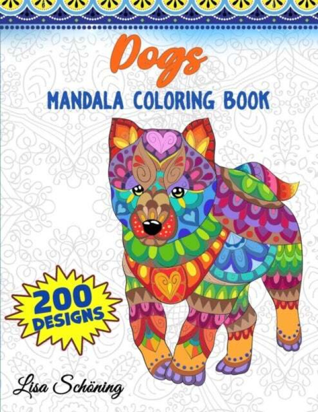 Dogs Mandala Coloring Book av Lisa Schoning
