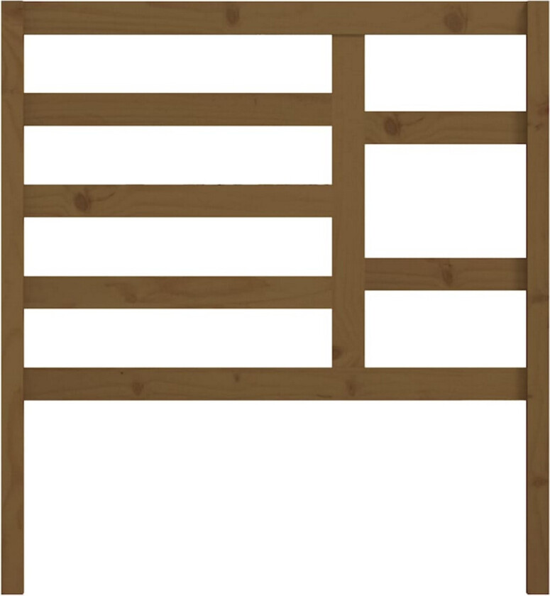 Sengegavl honningbrun 81x4x104 cm heltre furu