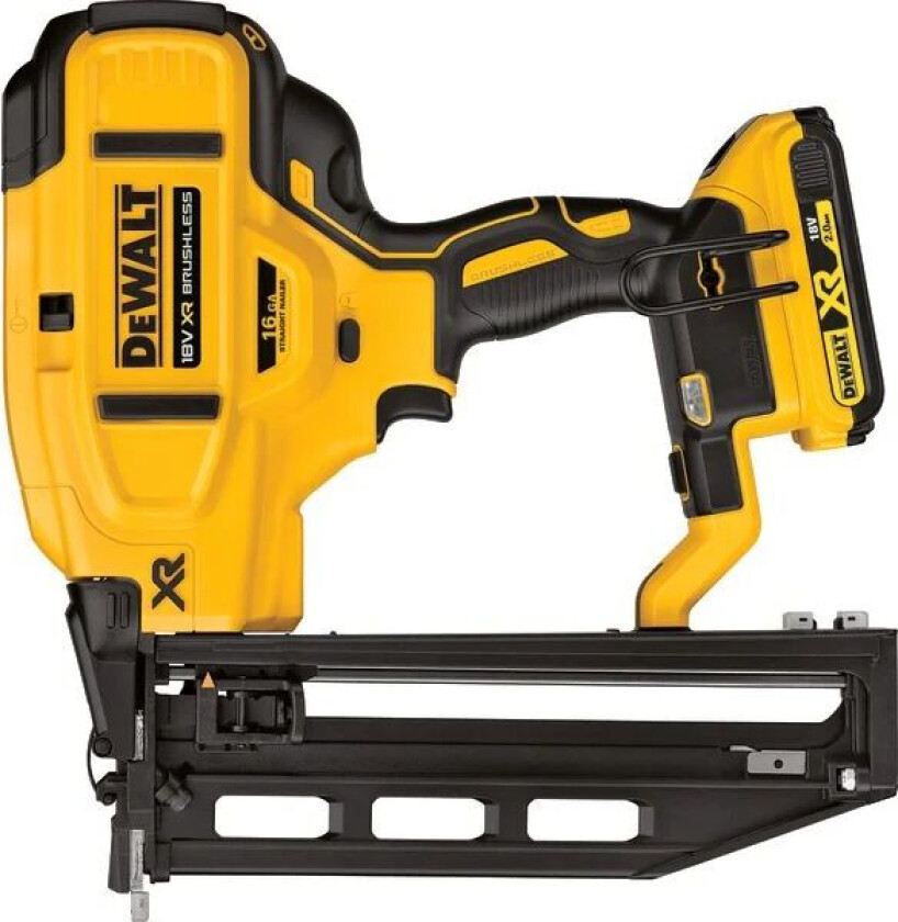 Dewalt Dewalt Dykkertpistol Rett Dcn660d2 18v, 2x2,0 Ah Batterier, 16 Gauge, 32-63mm Dykkert