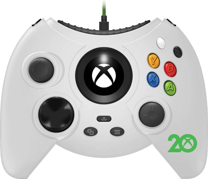 Hyperkin Duke Xbox 20th Anniversary kablet kontroller (hvit)