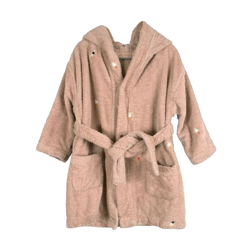 Badekåpe med broderi 3-4 år - Frappé