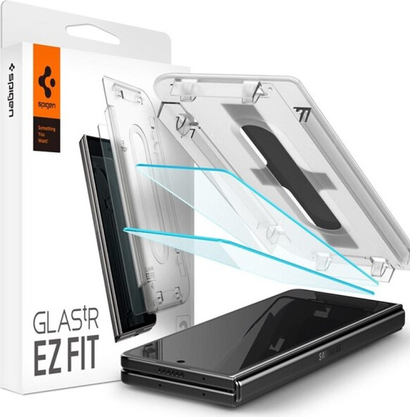 Samsung Galaxy Z Fold5 EZ Fit Glas.tR Skjermbeskytter - 2 stk. - Case Friendly - Gjennomsiktig