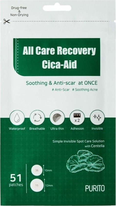 Bilde av All Care Recovery Cica-Aid (51 patches)