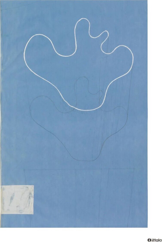 Bilde av iittala Aalto art Sketch blue plakat 50 x 70 cm