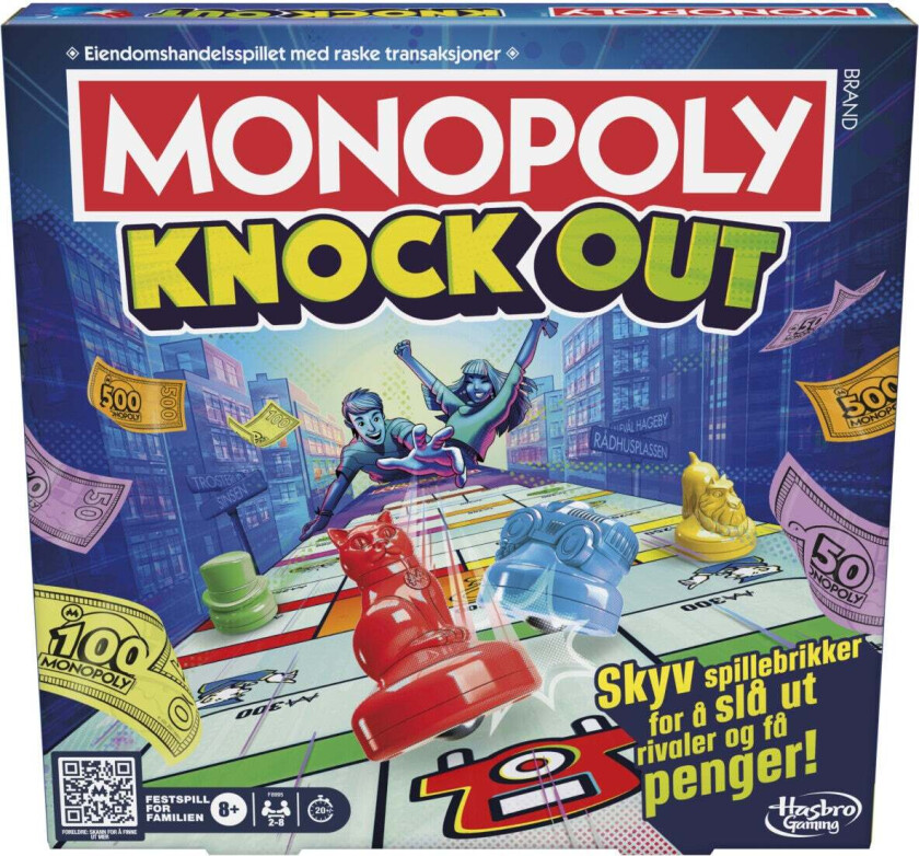 Monopoly Knockout, Brettspill, Economic simulation, 8 år, 20 min