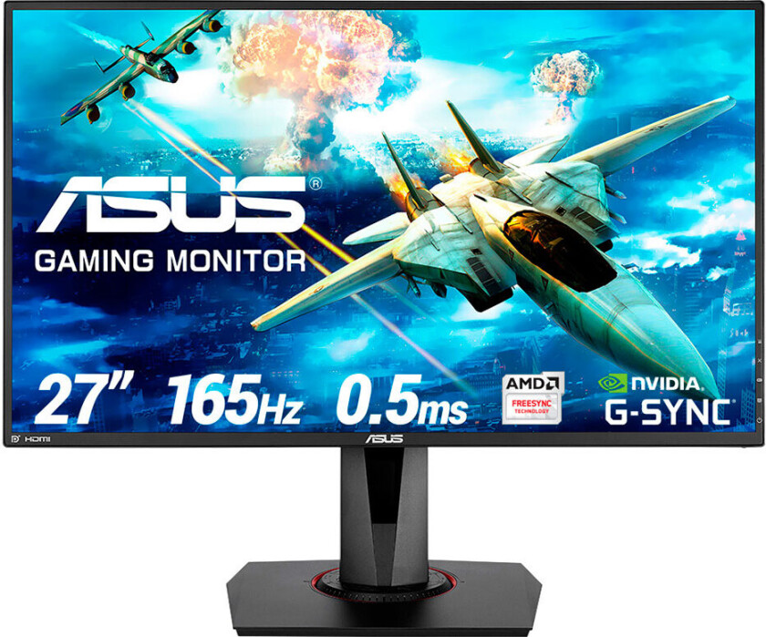 27" ASUS VG278QR - 1920x1080 (FHD) - 165Hz - TN - 1 ms - Skjerm