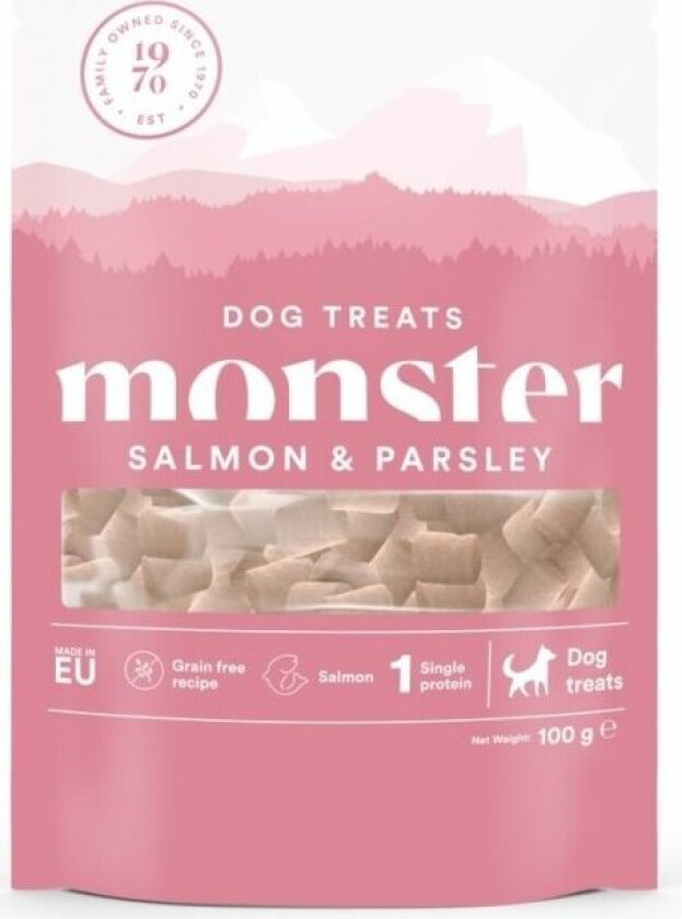 Monster Dog Treats Salmon & Parsley 100 g