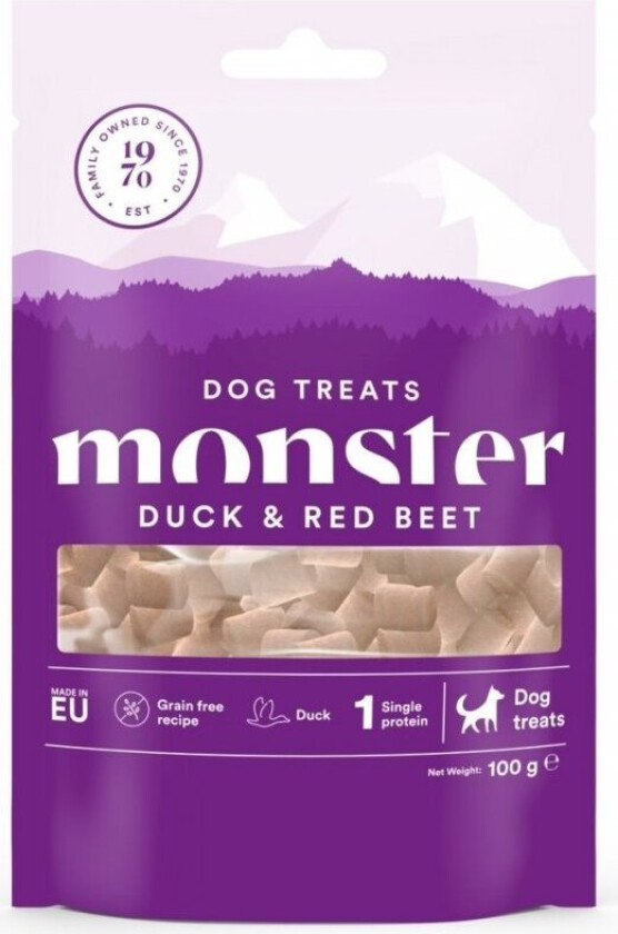 Monster Dog Treats Duck & Red Beet 100 g