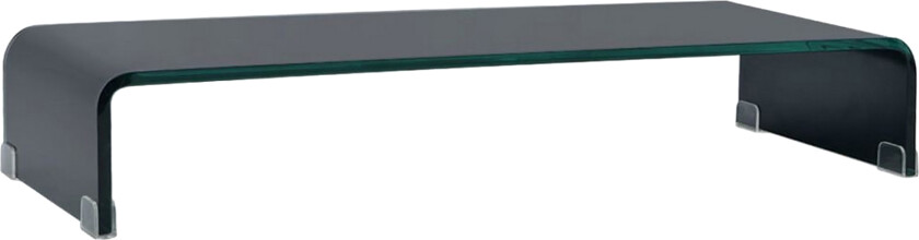 TV-benk glass svart 70x30x13 cm