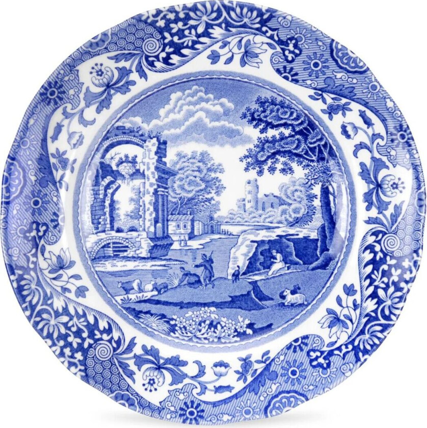 Blue Italian tallerken 15 cm