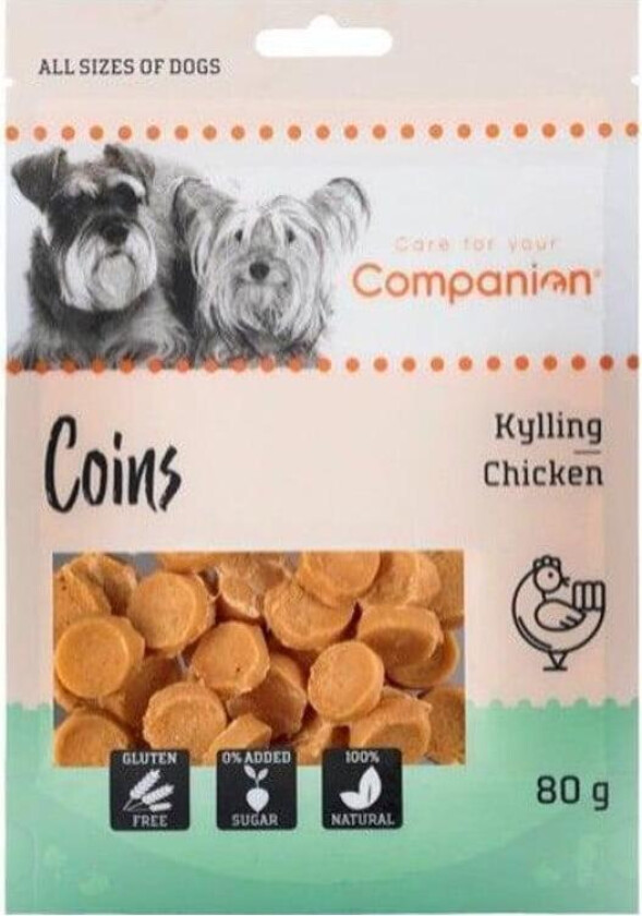 Bilde av Chicken Coins Godbiter til hund 80 g