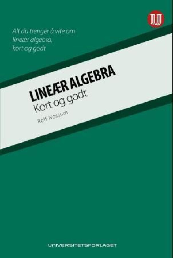 Lineær algebra av Rolf Nossum