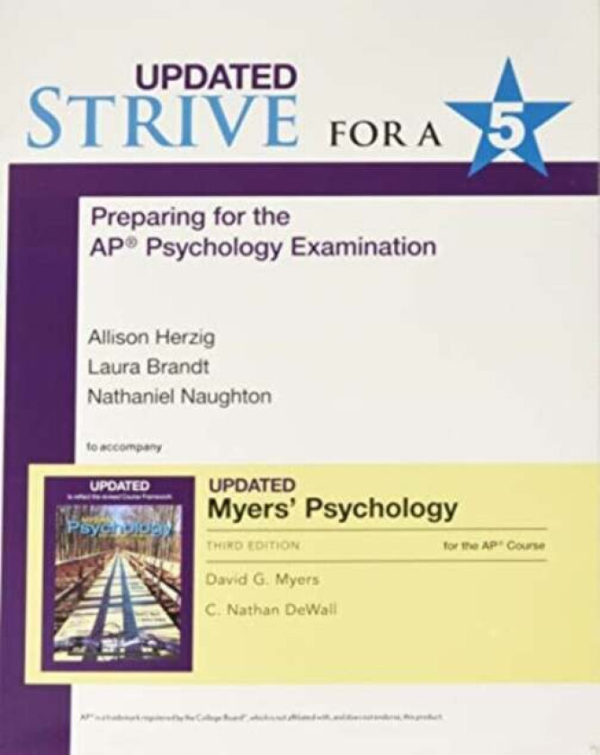 Updated Strive for a 5: Preparing for the AP (R) Psychology Exam av David A Myers, C Nathan DeWall