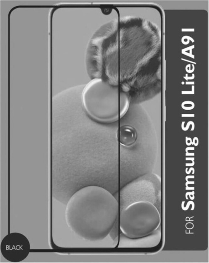 Glass Protector 3D Full Cover Black Samsung S10 Lite