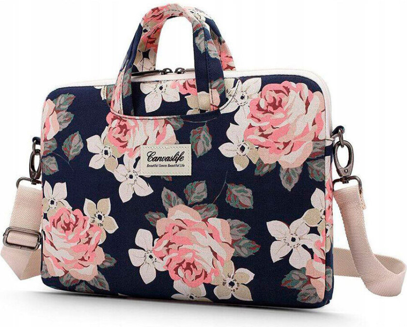 Briefcase Veske Til MacBook / PC 13-14" - Navy Rose