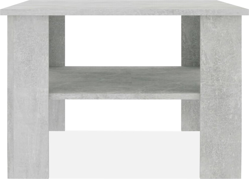 Salongbord betonggrå 60x60x42 cm sponplate