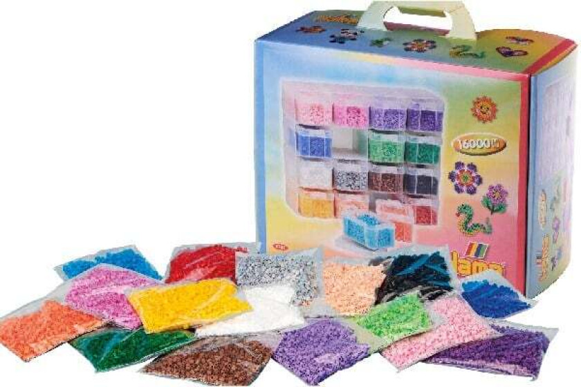 Bilde av HAMA - Beads - Large Storage box w/ Midi beads&16 compartments (6761)