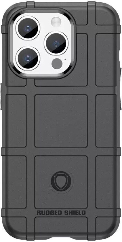 iPhone 15 Pro Rugged Shield Series Håndverker Deksel - Svart