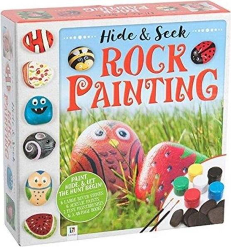 Hide and Seek Rock Painting Kit av Hinkler Pty Ltd