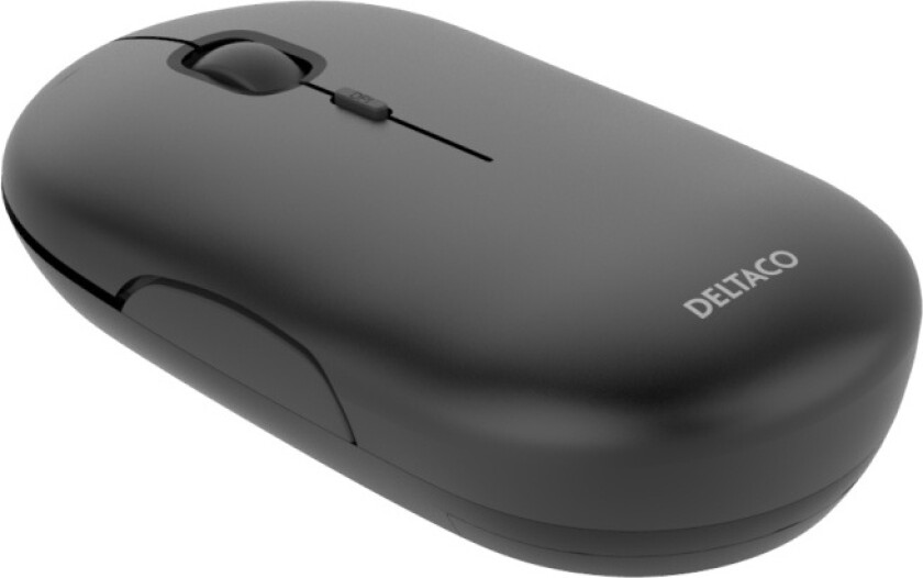 Wireless Flat Silent Mouse - Mus - Optisk - 4 - Grå