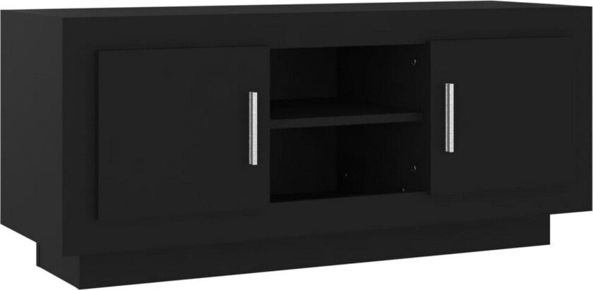 TV-benk svart 102x35x45 cm konstruert tre