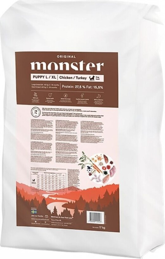 Monster Dog Puppy Large & XL Chicken & Turkey (17 kg)