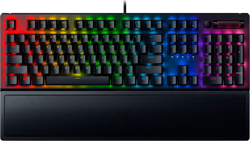 BlackWidow V3 - Yellow - US - Gamingtastatur - Amerikansk Engelsk - Svart