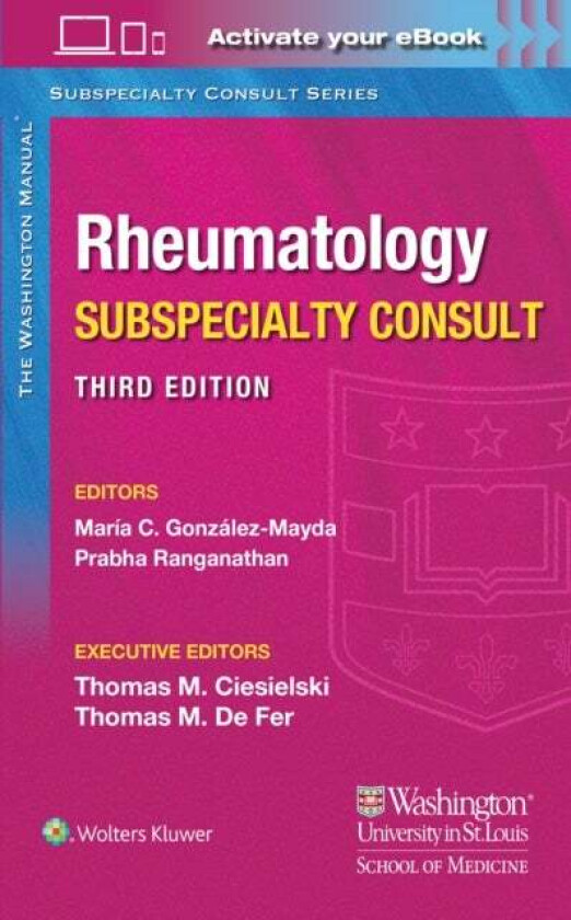 Washington Manual Rheumatology Subspecialty Consult av Dr. Maria MD Gonzalez