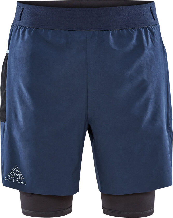 Pro Trail 2in1 Shorts Herre Tide/Slate L