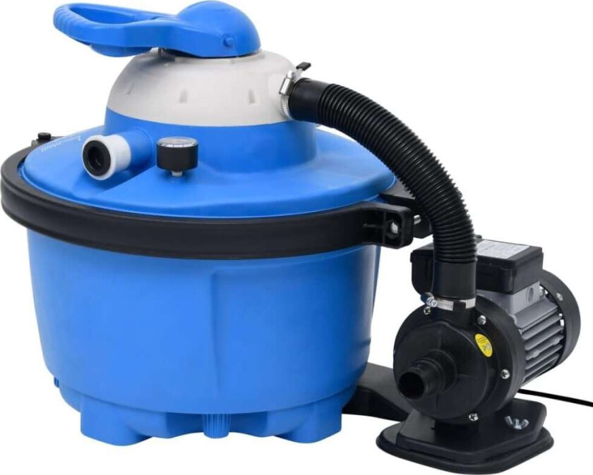 Sandfilterpumpe blå og svart 385x620x432 mm 200 W 25 L