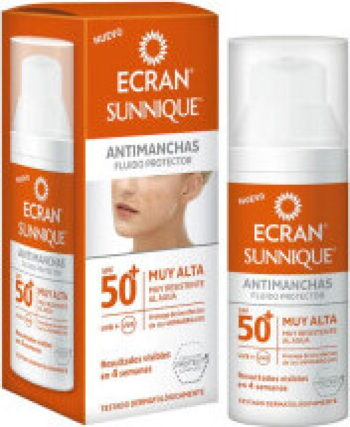 Antibrunflekk Solkrem Sunnique Ecran Spf 50+ 50 ml
