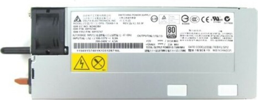 High Efficiency Strømforsyning (PSU) - 750 Watt - 80 Plus Platinum sertifisert
