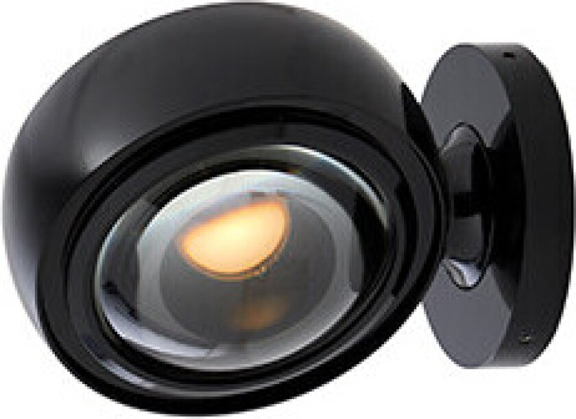 - Optic Vegglampe Glossy Black