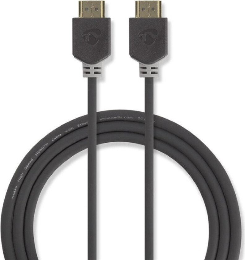 High Speed HDMI ™ kabel med Ethernet | HDMI ™ -kontakt | HDMI ™ -kontakt | 4K@60Hz | ARC | 18 Gbps | 0.50 m | Rund | PVC