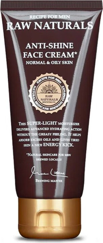 Raw Naturals The Grease-Free Face Cream, 100 ml Ansiktskrem for menn