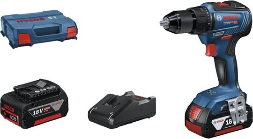 BORE-/SKRUEMASKINE GSR 18V-55 2X4 L-CASE