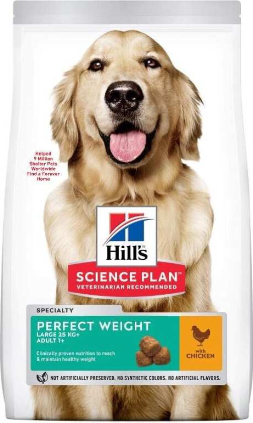 Hill's Science Plan Dog Adult Perfect Weight Large Breed Chicken 12 kg