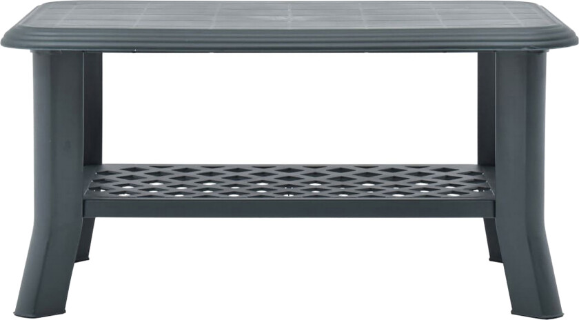 Salongbord grønn 90x60x46 cm plast