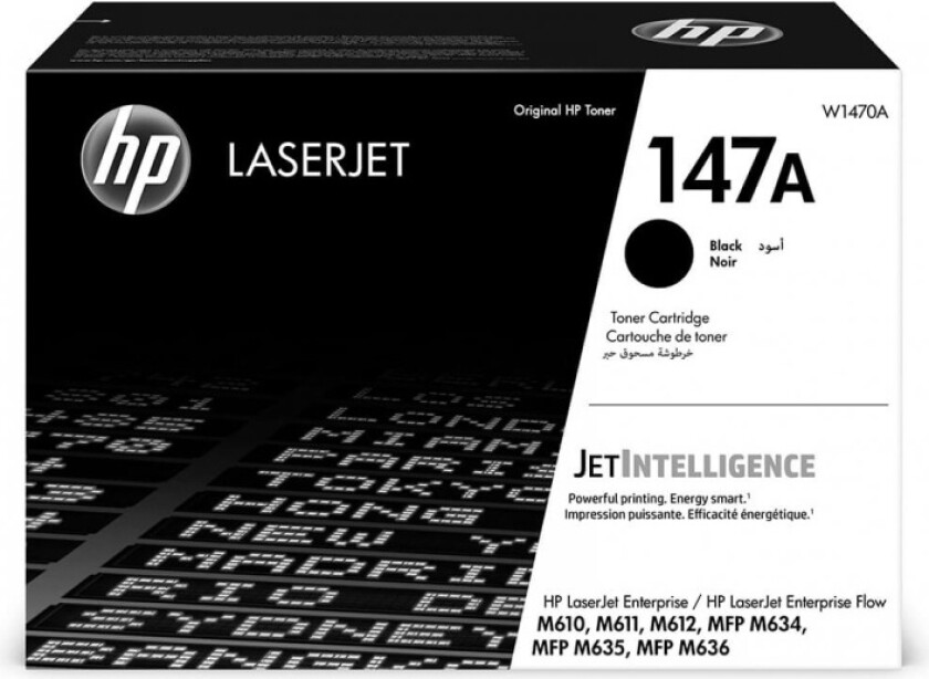 Hp Toner Svart 147a 10.5k - Mfp M634/m635/m636