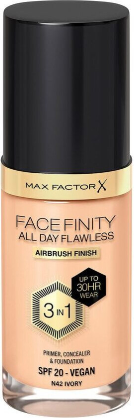 Facefinity All Day Flawless 3-In-1 Foundation #N42 Ivo