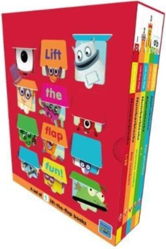 Numberblocks and Alphablocks 5 Book Lift-the-Flap Set av Numberblocks, Alphablocks, Sweet Cherry Publishing