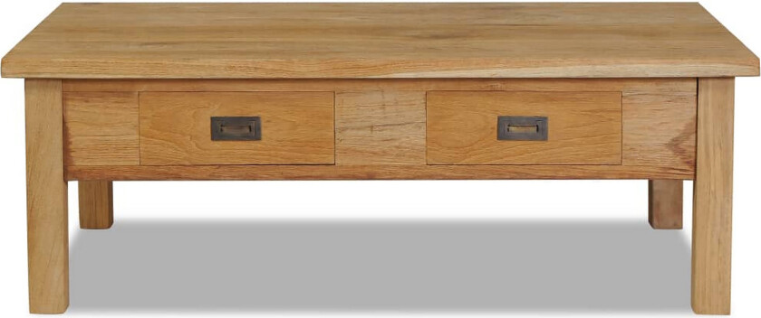 Salongbord massiv teak 100x60x35 cm