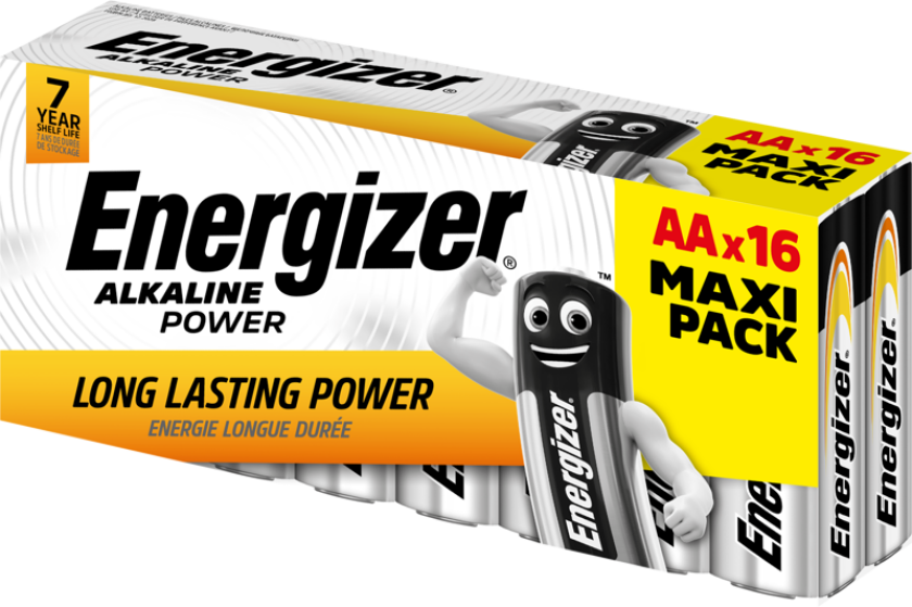 Power LR06 AA-batteri Alkali-mangan 1.5 V 16 stk