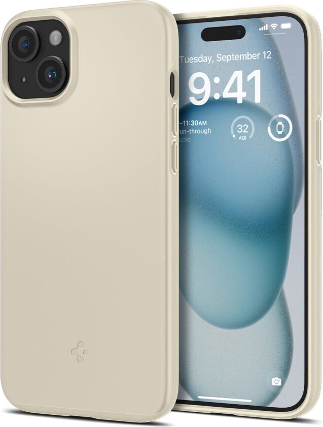 iPhone 15 Thin Fit Deksel - Mute Beige